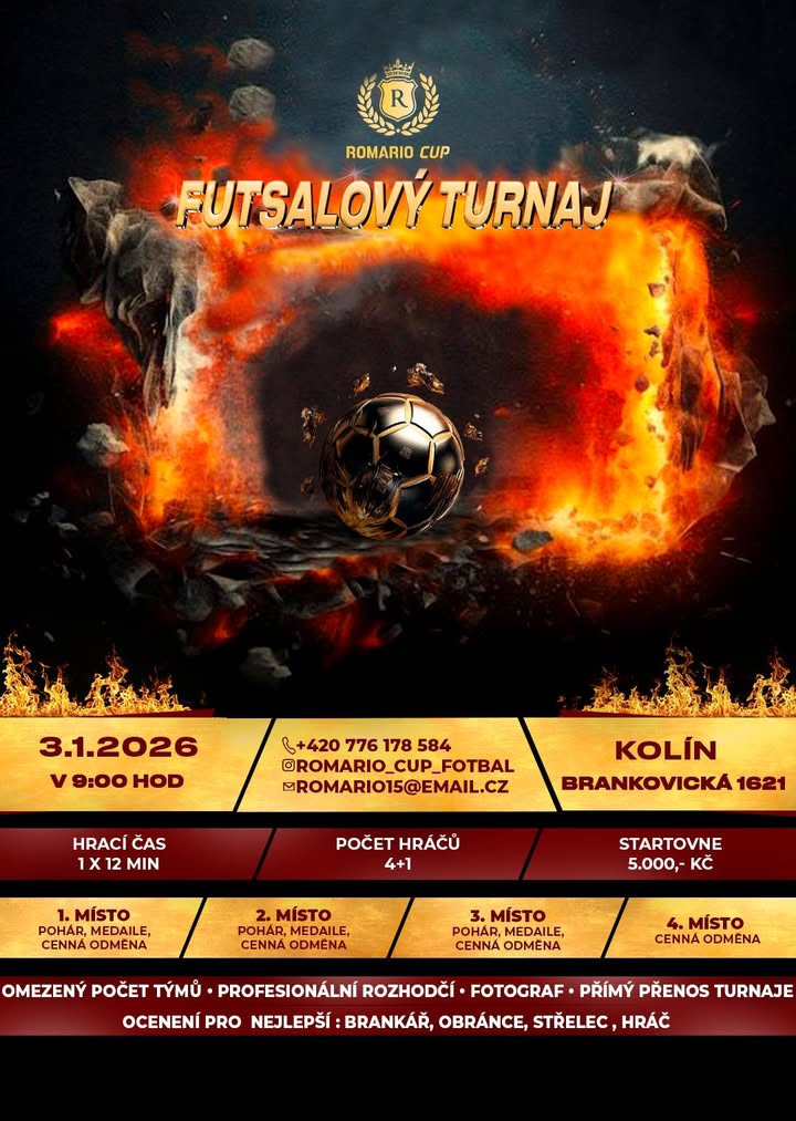 Romario Cup 2026 - Futsalový turnaj